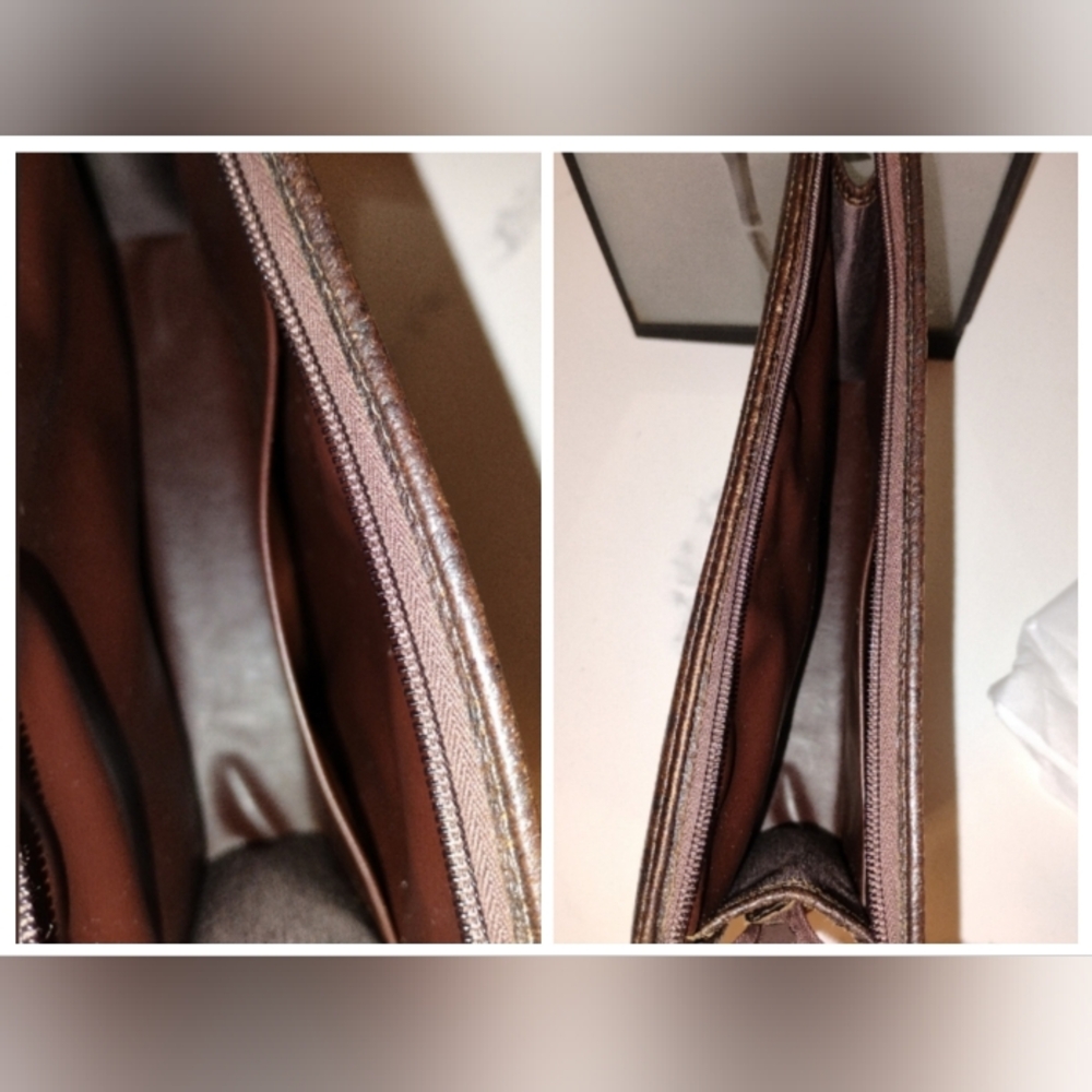 Burberrys Vintage Nova Check Clutch With Brown Leather - Picture 13 of 16
